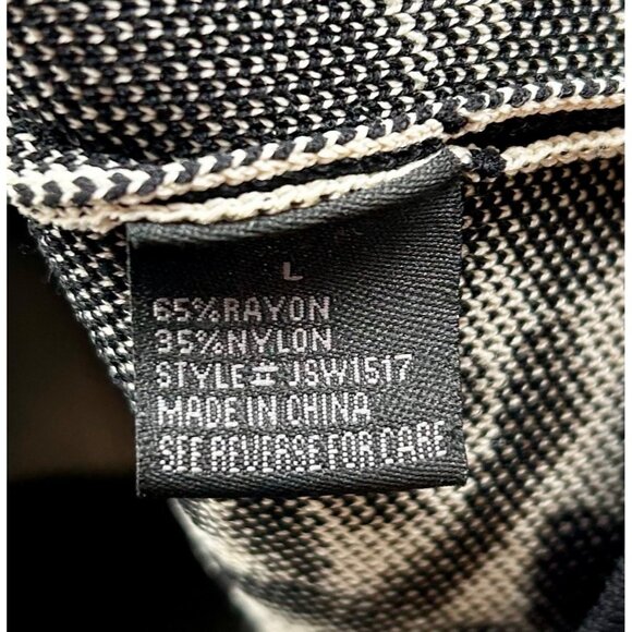 Jealous Tomato Y2K Black Beige Bodycon Knit Baroque Revival Dress Size L - Picture 5 of 6